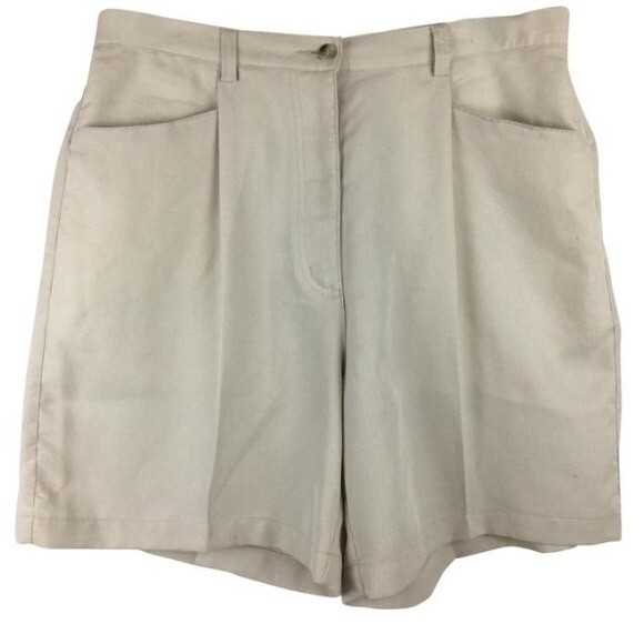 Adidas Tan Bermuda Microfiber Shorts 14 New - Picture 2 of 6